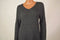Style&Co Women's V-Neck Long Sleeve Heather Gray Waffle Knit Tunic Sweater Top L - evorr.com