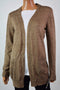 Karen Scott Womens Long Sleeve Brown Open Front Marled Knit Cardigan Shrug Top M