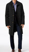 $350 NEW London Fog Mens Black Durham Button Trench Raincoat Jacket Big&Tall 50L