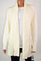 Charter Club Women's Shawl Collar Ivory Open Front Knitted Cardigan Shrug Top XL