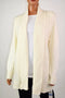 Charter Club Women's Shawl Collar Ivory Open Front Knitted Cardigan Shrug Top XL