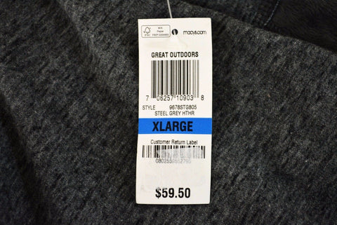 Style&Co Women's Long Slv Gray Draped Open Front 1-Button Cardigan Shrug Top XL - evorr.com