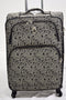 $260 NEW London Fog Greenwich 24" Spinner Suitcase Luggage Black Paisley
