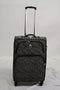 $260 NEW London Fog Greenwich 24" Spinner Suitcase Luggage Black Paisley