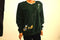 Alfred Dunner Women Long-Sleeve Green Embroidered Puppy Sweatshirt Blouse Top XL