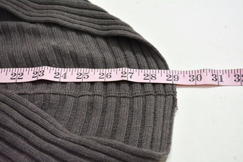 Alfani Women's Shawl Collar Long Sleeves Gray Ribbed Knit Cardigan Shrug Top XS