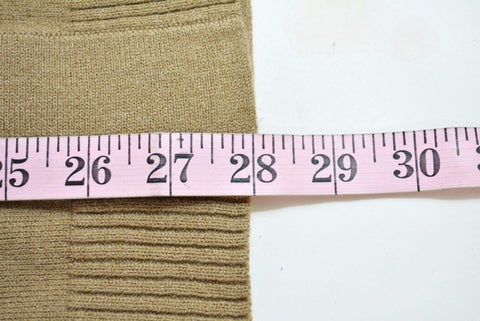 New JM Collection Women's Long-Sleeve Brown Front-Open Knit Cardigan Shrug Top L
