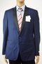 Calvin Klein Men Wool Blue 1-Button Slim Fit Tuxedo Sportcoat Blazer Jacket 42 R