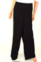 JM Collection Women Stretch Black Tummy Control Wide Trouser Dress Pant Plus 20W