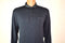 Tasso Elba Men's Henley Long Sleeve Cotton Gray Paisley Trim Polo Rugby Shirt S - evorr.com