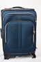 $280 New REVO Twist 25" Expandable Spinner Travel Suitcase Luggage Teal Blue