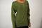 Karen Scott Women's Crew-Neck Long Sleeves Green Marl Cable-Knit Sweater Top XL
