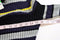 New Style&Co Women's Turtle Neck Metallic Multi Striped Rib-Knit Sweater Top L - evorr.com