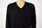 Polo Ralph Lauren Men's Long-Sleeve Black Merino Wool V-Neck Pullover Sweater L