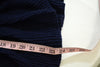 Cable & Gauge Women's Shawl Collar Blue Ruffled Open Front Cardigan Shrug Top L - evorr.com