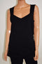 New INC Concepts Womens Sleeveless Stretch Black Ruched Side Tunic Blouse Top XL
