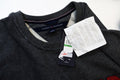 New Tommy Hilfiger Men's Crew Neck Gray Logo Appliqué Pullover Sweatshirt  L - evorr.com