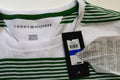 New Tommy Hilfiger Men's Short Sleeve Crew Neck Cotton Green Striped T-Shirt XL - evorr.com