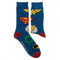 Justice League 2 Pair Blue Men's Crew Socks