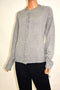 New Karen Scott Womens Long Sleeve Gray Ribbed Button-Down Cardigan Shrug Top XL