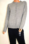 New Karen Scott Womens Long Sleeve Gray Ribbed Button-Down Cardigan Shrug Top XL