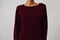 Karen Scott Womens Crew Neck 3/4 Slv Cotton Red Zip Shoulder Knit Sweater Top XL
