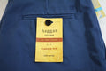 New Haggar Men's Cotton Blue Solid Classic Fit No Iron Khaki Dress Pant 31 X 32 - evorr.com