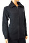 Karen Scott Women's Long Sleeve Black Collar Zip-Front Knit Cardigan Shrug Top M