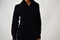 Karen Scott Women's Long Sleeve Black Collar Zip-Front Knit Cardigan Shrug Top M