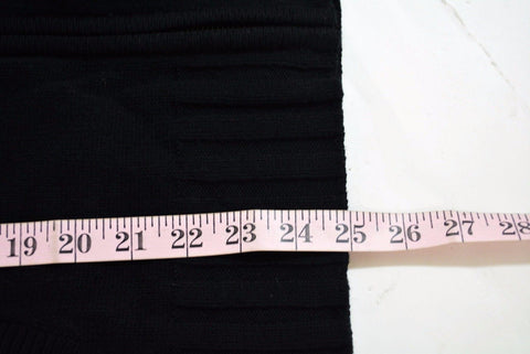 Karen Scott Women's Long Sleeve Black Collar Zip-Front Knit Cardigan Shrug Top M