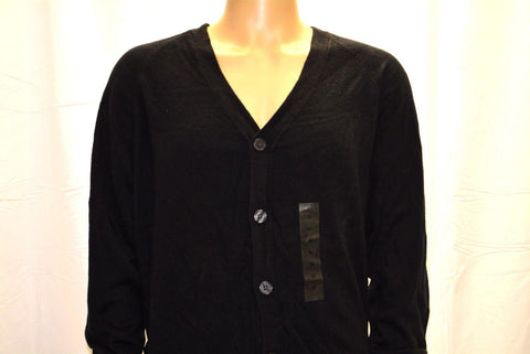 Weatherproof Men's Long-Sleeve Blue Solid V-Neck Button-Front Cardigan Sweater M