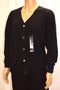 Weatherproof Men's Long-Sleeve Blue Solid V-Neck Button-Front Cardigan Sweater M