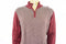 Tasso Elba Men's Long-Sleeve Red Diamond-Pattern Quarter Zip Pullover Sweater XL - evorr.com