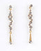 2.5” Rhinestone Decorated Tussled Drop Earrings