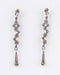 2.5” Rhinestone Decorated Tussled Drop Earrings