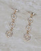 3-Tiered Hexagonal Crystal Dangle Earring