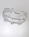 3 Layer Crystal Heart Charm Adjustable Cuff Bracelet