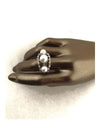 Adjustable pearl and rhinestones ring