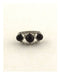 Adjustable pearl and rhinestones ring
