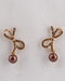 Beaded Crystal Studded Bow Earring - evorr.com