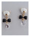 Bear face and bow earrings - evorr.com