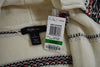 Style&Co Women's Open Front Ivory Striped Jacquard Knit Duster Cardigan Shrug L - evorr.com