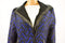 INC Concepts Women's Long-Sleeves Blue Lace Front-Zip Layered Moto Jacket Coat L