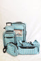 $200 NEW TAG Travel-Collection Springfield III 5 PC Suitcase Luggage Set Chevron