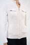 Alfani Men's Cotton Light Gray Textured Full Zip Regular Fit Cardigan Sweater S
