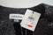 $139 Calvin Klein Women Zip Front Black Contrast Trim Herringbone Jacket Coat 10 - evorr.com