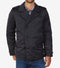 $228 New Nautica Men Black Notch Collar Double Breasted Stealth Peacoat Jacket S - evorr.com