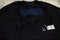 $228 New Nautica Men Black Notch Collar Double Breasted Stealth Peacoat Jacket S - evorr.com