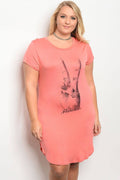 Women's Plus size print dress - evorr.com