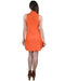Women's Ribbed Pattern High Neckline Short Dress - evorr.com
